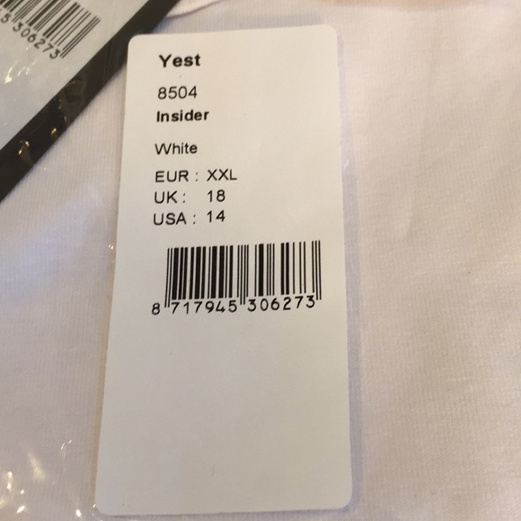 Yest Insider 8504 Stretch White Capris Leggings Activewear Size 14 - Picture 16 of 16